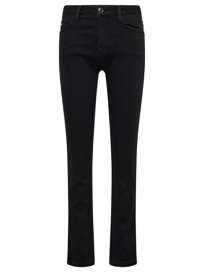 Mavi Straight Leg Jeans Schwarz