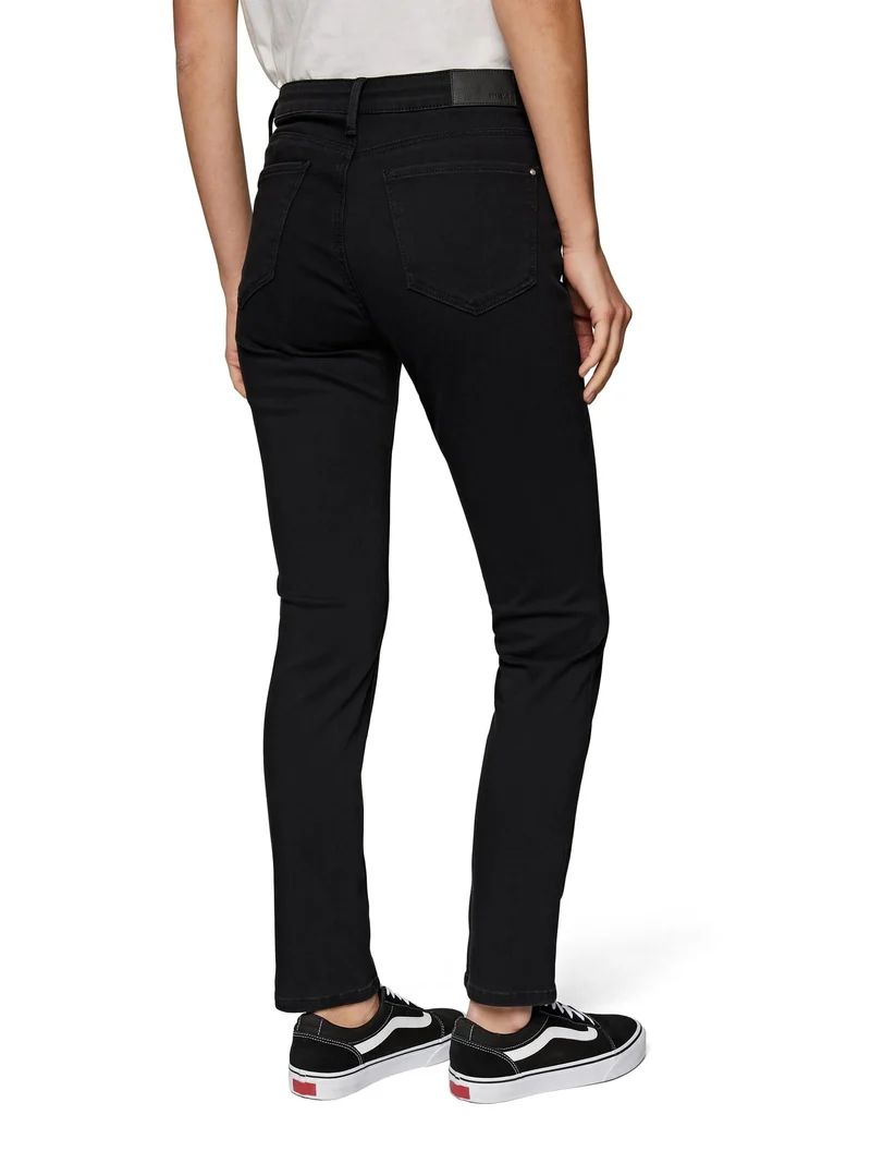Mavi Straight Leg Jeans Schwarz