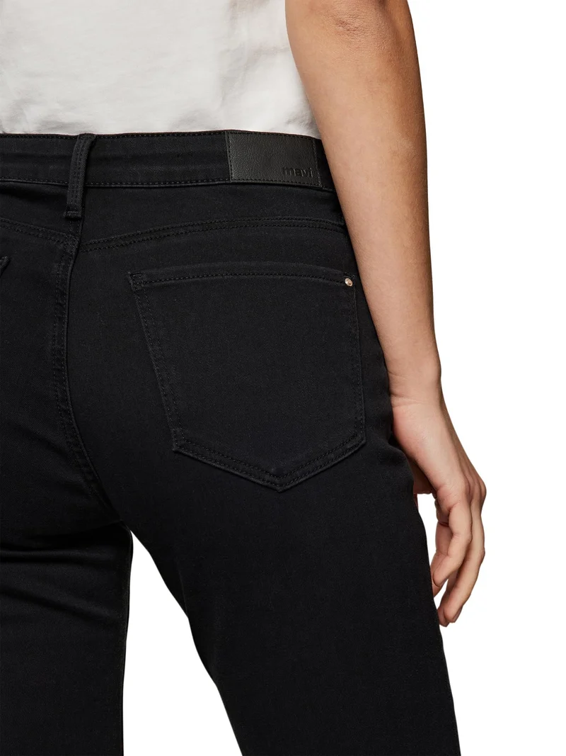 Mavi Straight Leg Jeans Schwarz
