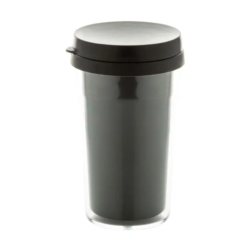 Doppler Thermobecher 250ml - Transparent Schwarz: Kompakt, Isolierend & Stilvoll