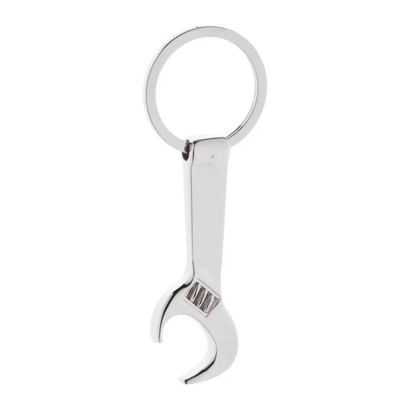Spanner Schlüsselanhänger mit Flaschenöffner in Silber – Funktional & Stilvoll, Ideal für Werkzeugfans, 100mm
