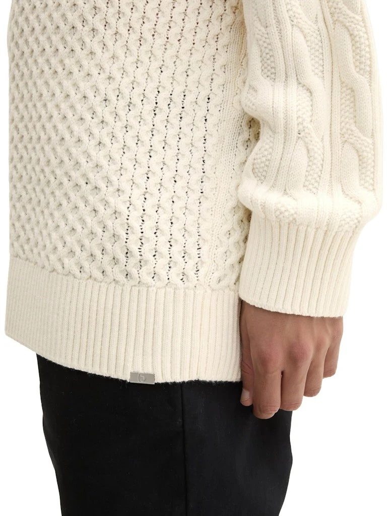 Tom Tailor Pullover Creme