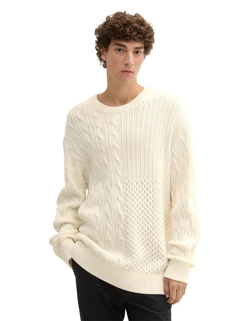 Tom Tailor Pullover Creme