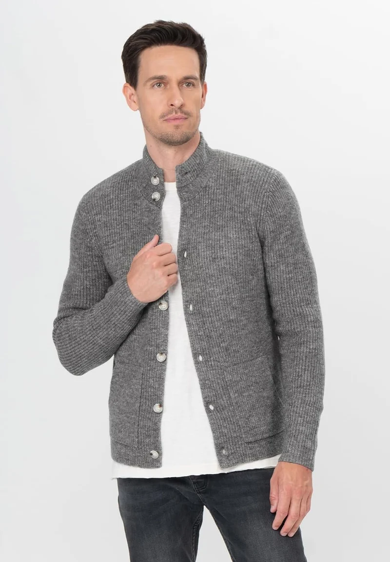 Key Largo Cardigan Dunkelgrau