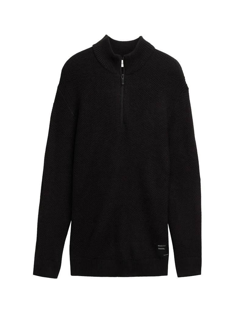 Tom Tailor Strickpullover Schwarz
