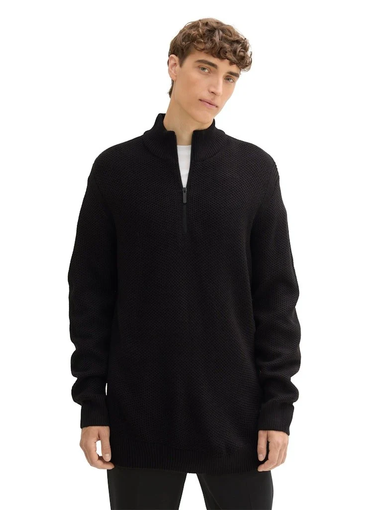 Tom Tailor Strickpullover Schwarz