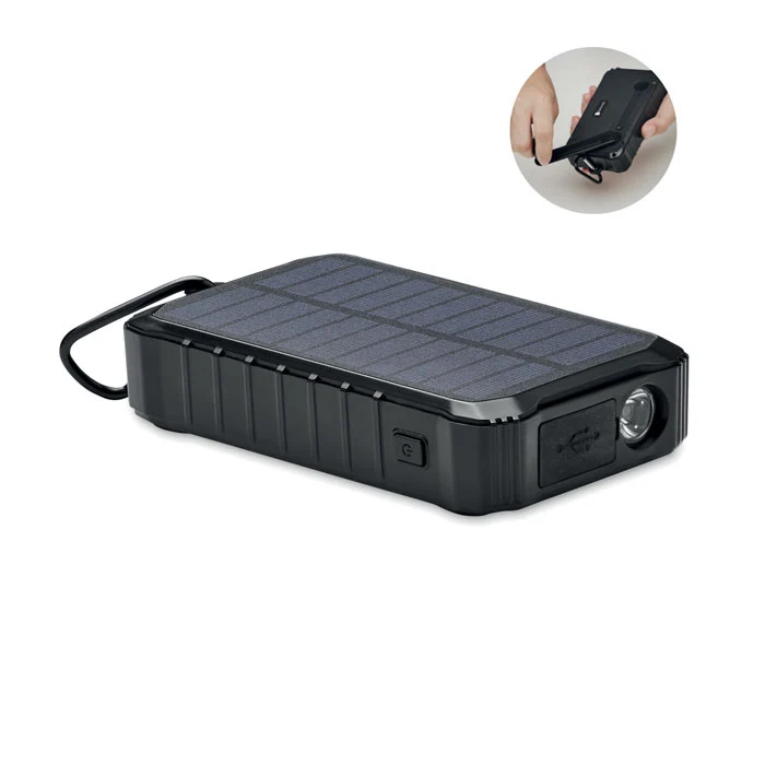 8000 mAh Solar-Dynamo-Ladegerät