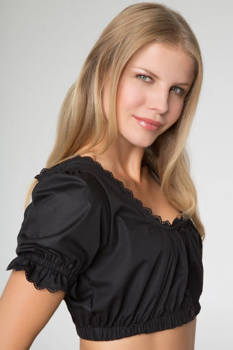 Dirndlbluse Viola Schwarz