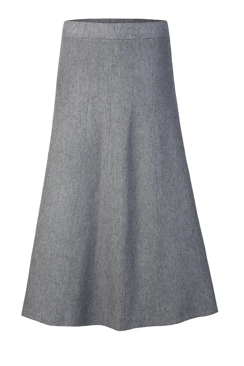FASHION STRICK ROCK A-LINIE GRAU