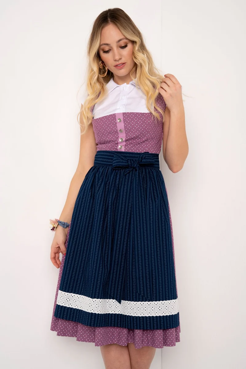 BW DIRNDL VINTAGE FLOWERS LAVENDEL