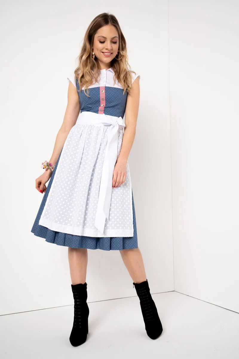 BW DIRNDL VINTAGE FLOWERS HORTENSIE