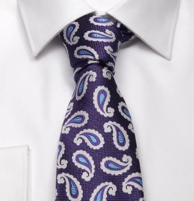 Seiden Jaqurd Krawatte mit Paisley Muster
