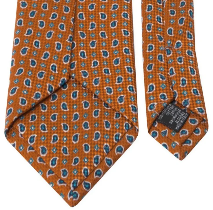 Panama-Krawatte mit Paisley Muster