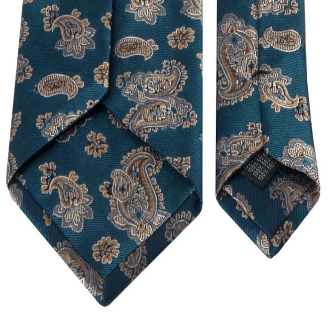 Seiden-Jaquard-Krawatte mit Paisley-Muster