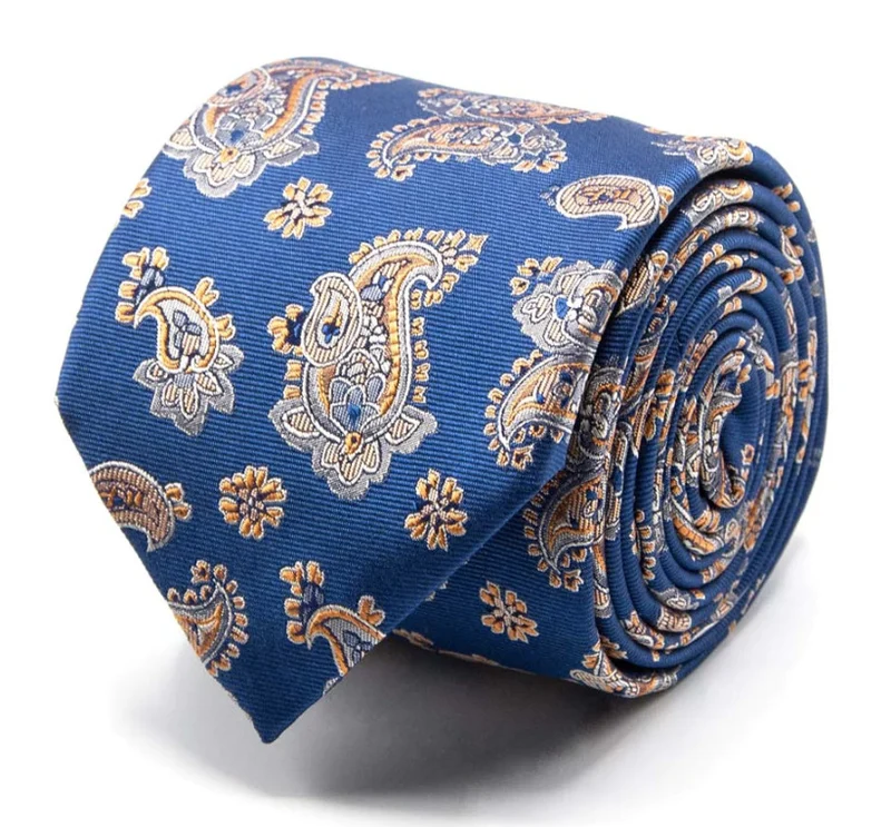 Seiden-Jaquard-Krawatte mit Paisley-Muster