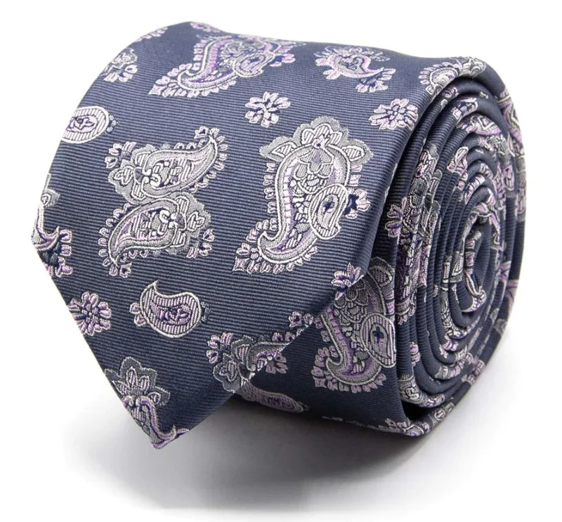 Seiden-Jaquard-Krawatte mit Paisley-Muster