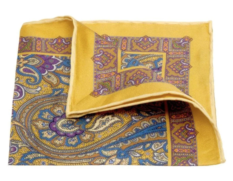 Einstecktuch mit Seiden-Twill mit Paisley Muster