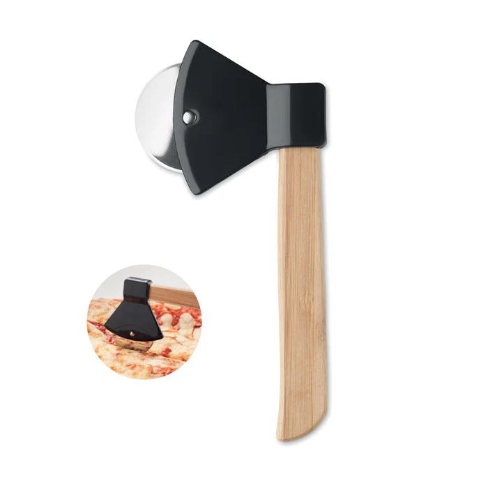 Pizzaschneider mit Bambusgriff