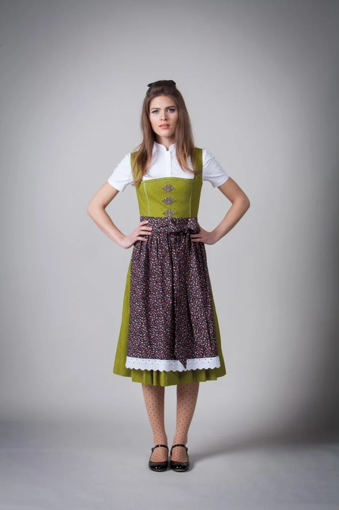 BW DIRNDL VINTAGE FLOWERS SCHILF