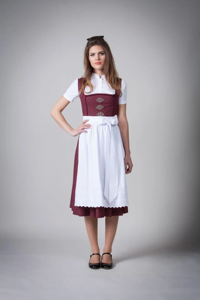 BW DIRNDL VINTAGE FLOWERS PFLAUME