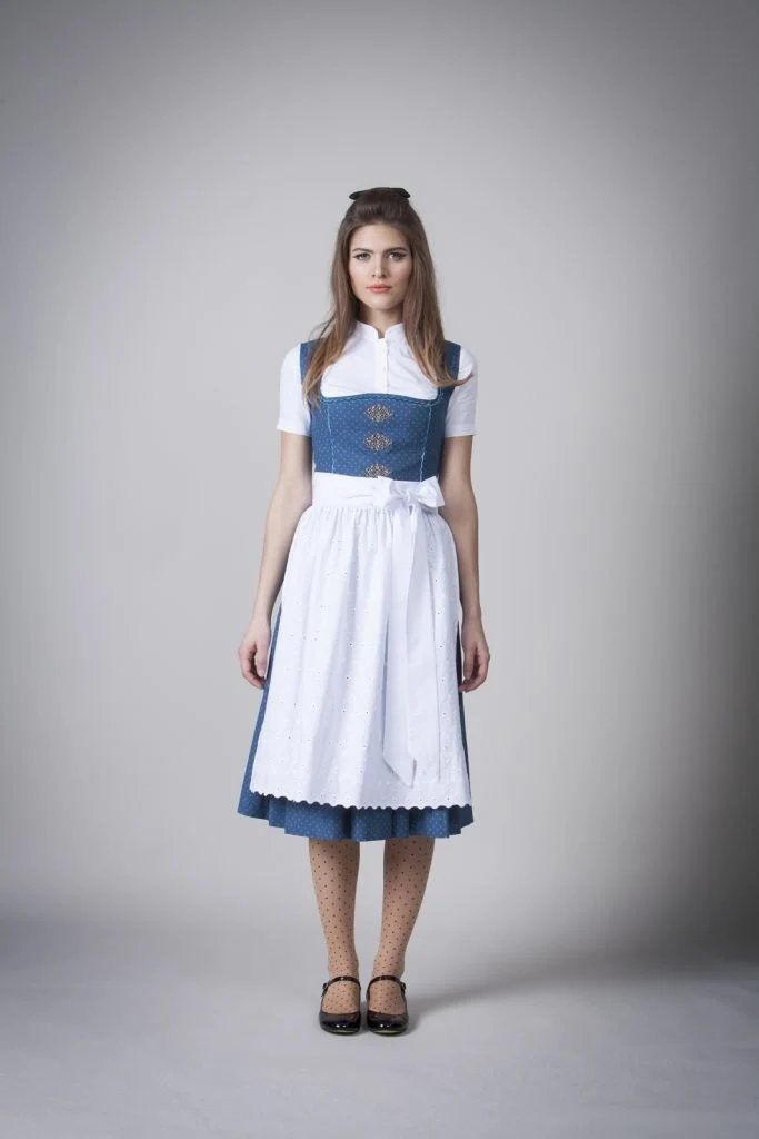 BW DIRNDL VINTAGE FLOWERS PETROL