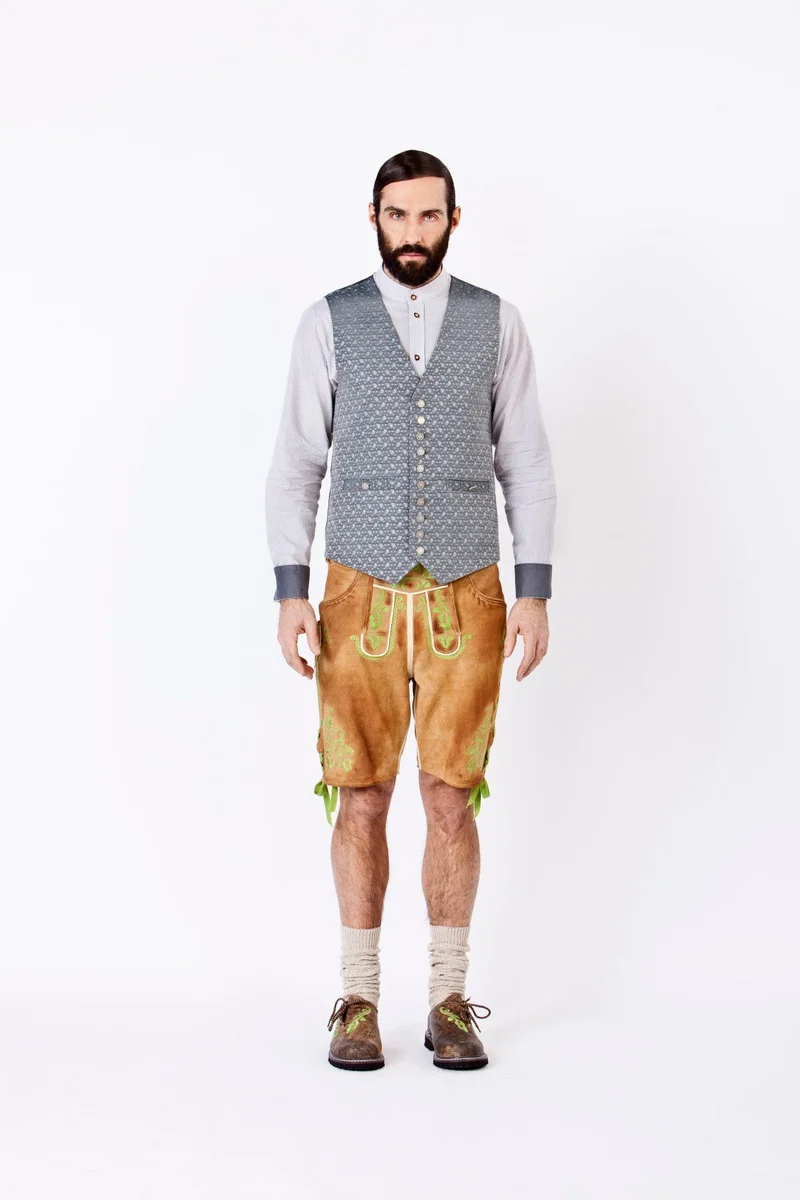 KAROHEMD SLIMFIT GRAU