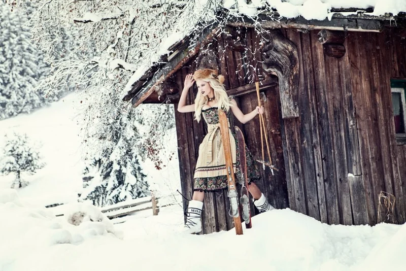 DIRNDL VINTAGE GOBELIN tanne/ocker
