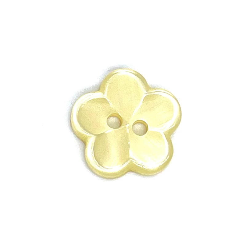 Knopf "Blume" gelb