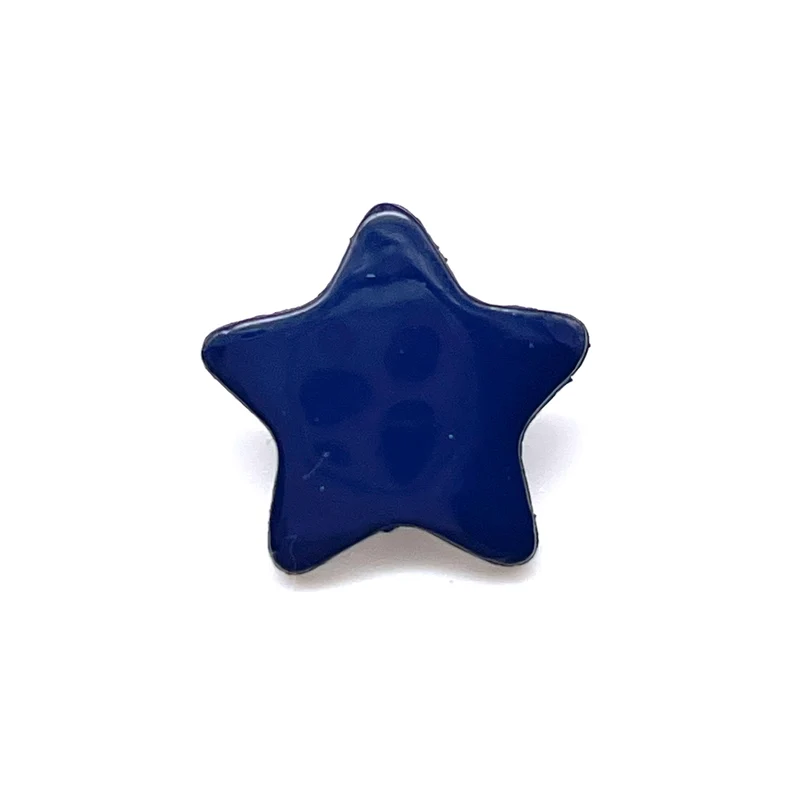 Kinderknopf "Stern"- blau