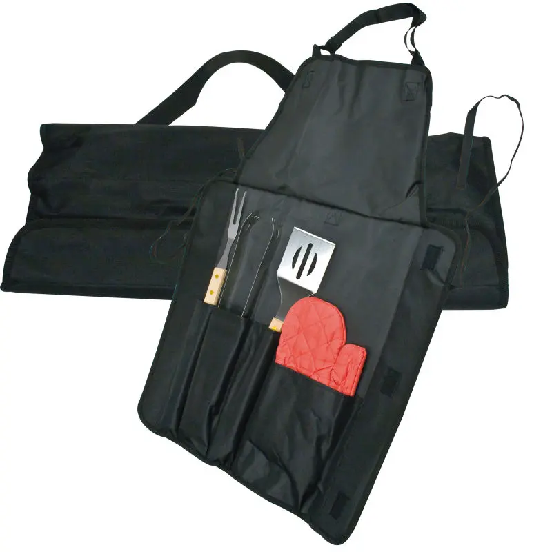Aurora Grillschürze in Schwarz - Schutz und Stil beim Grillen
