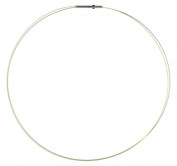 Ernstes Design Dame Halsreif 2-Fach Drahtseil Länge 40cm Bicolor DS2C-BI-40