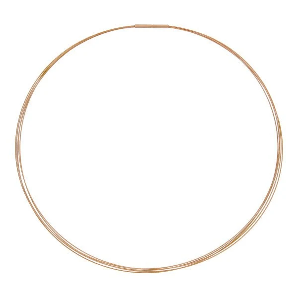 Ernstes Design Damen Halsreif 5-fach Länge 40cm Gold DS5-RG-40