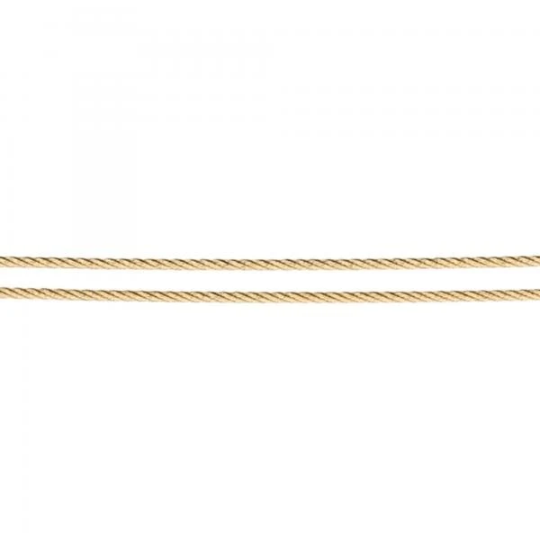 Ernstes Design Damen Halsreif 2 Fach Drahtseil Länge 40cm Gelbgold DS2-GG-40