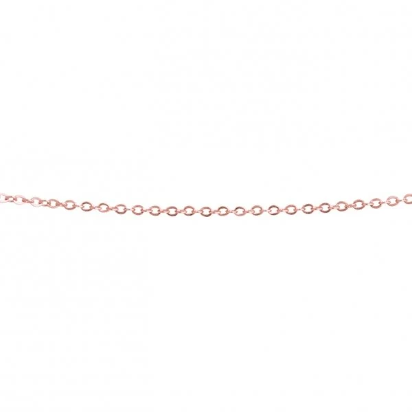 Ernstes Design Damen Halskette Spiegelankerkette 45cm Rosegold AK18.45