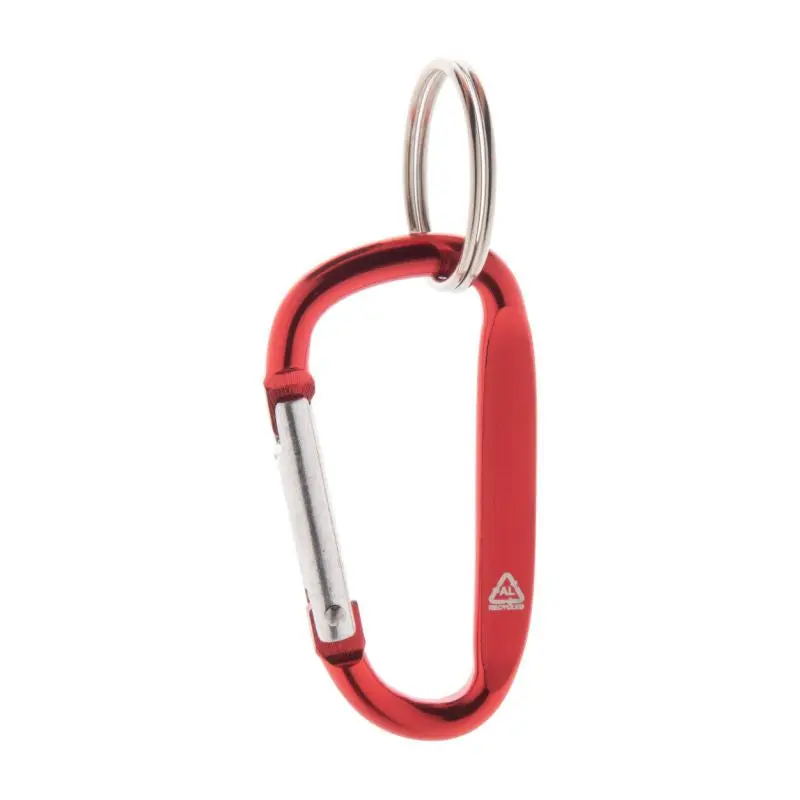 Recycelter Ralubiner-Karabiner in Rot: Hochwertiges, umweltfreundliches Klettermaterial