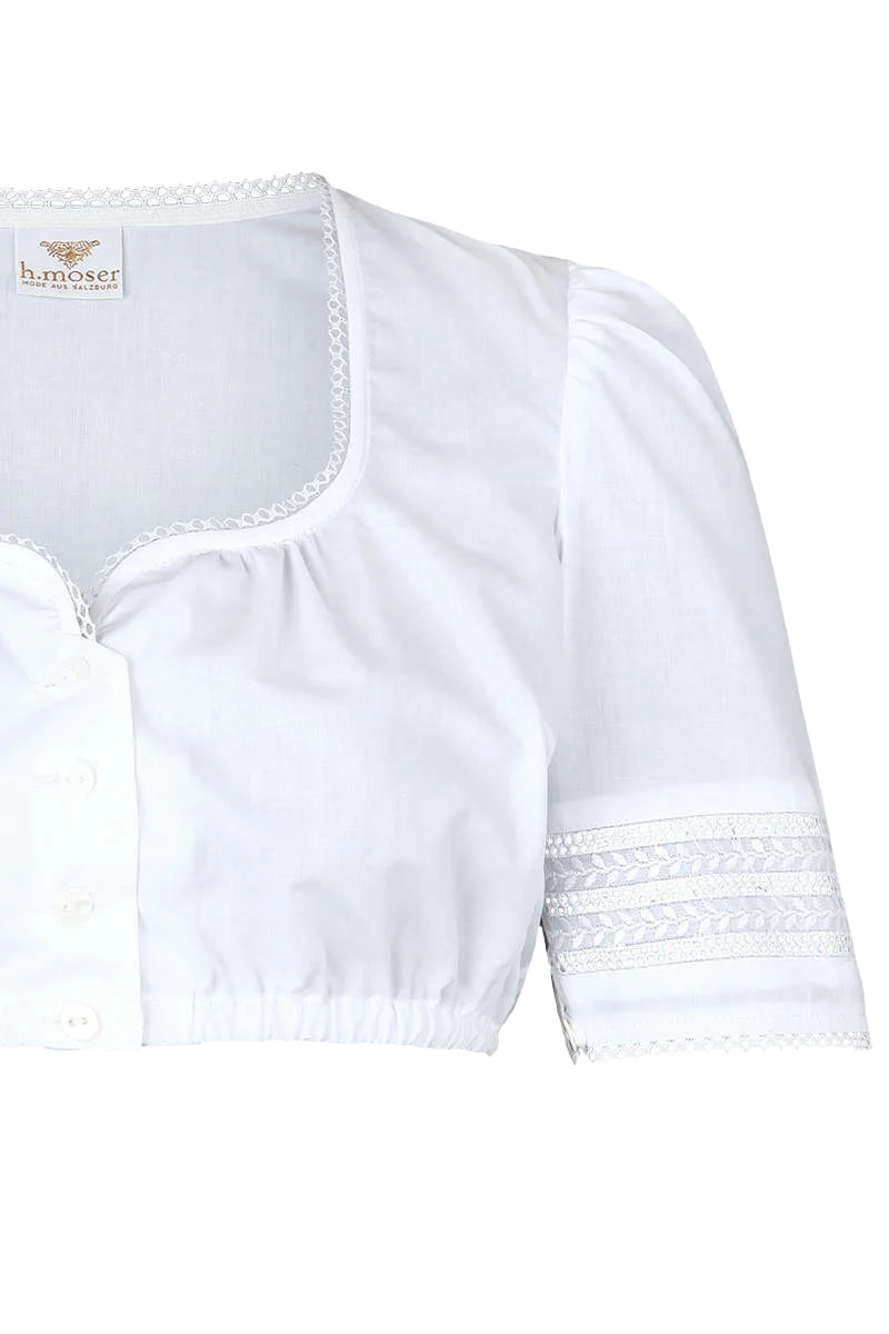 Dirndl-Bluse Herz-Ausschnitt