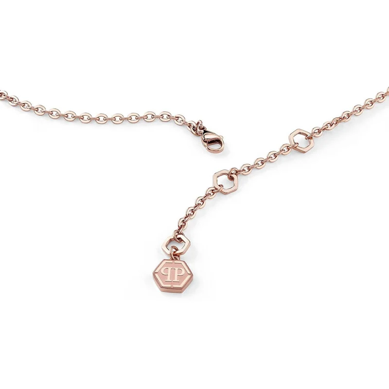 Philipp Plein Halskette Damen PLEIN ROCKED HEART Roségold PJZEA13NU