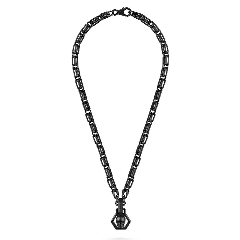 Philipp Plein Herren Halskette PLEIN ICON CHAIN Schwarz PJ9EA12NU