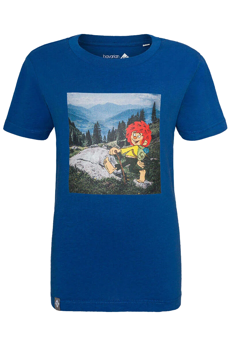 Kinder T-Shirt mit Pumuckl in den Bergen