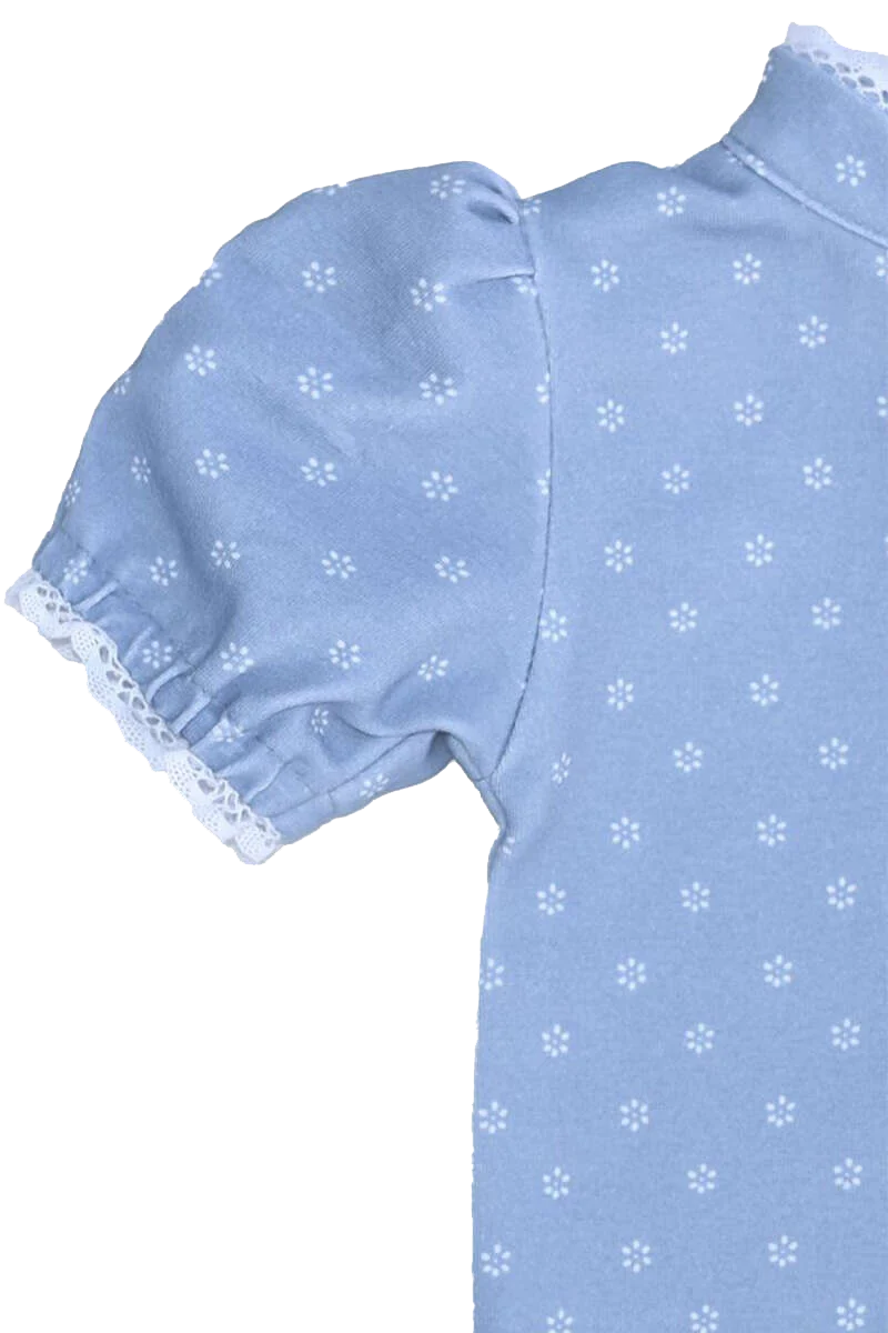 Mädchen Baby-Body kurzarm Blümchenmuster