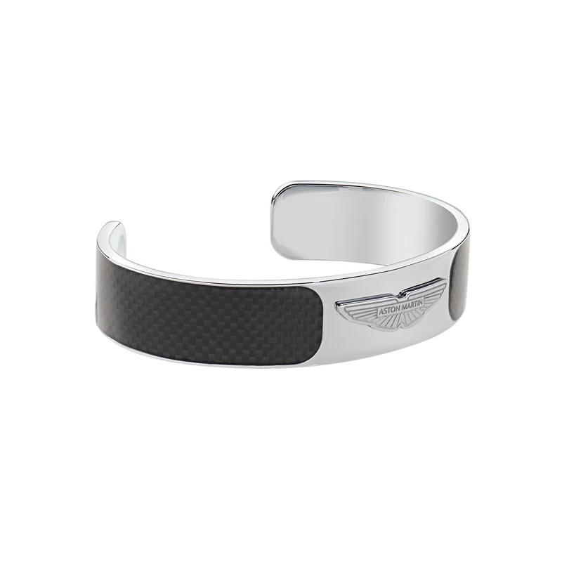 ASTON MARTIN Armband Herren AML ICON Edelstahl Silber/Carbon MJRTF5BM0