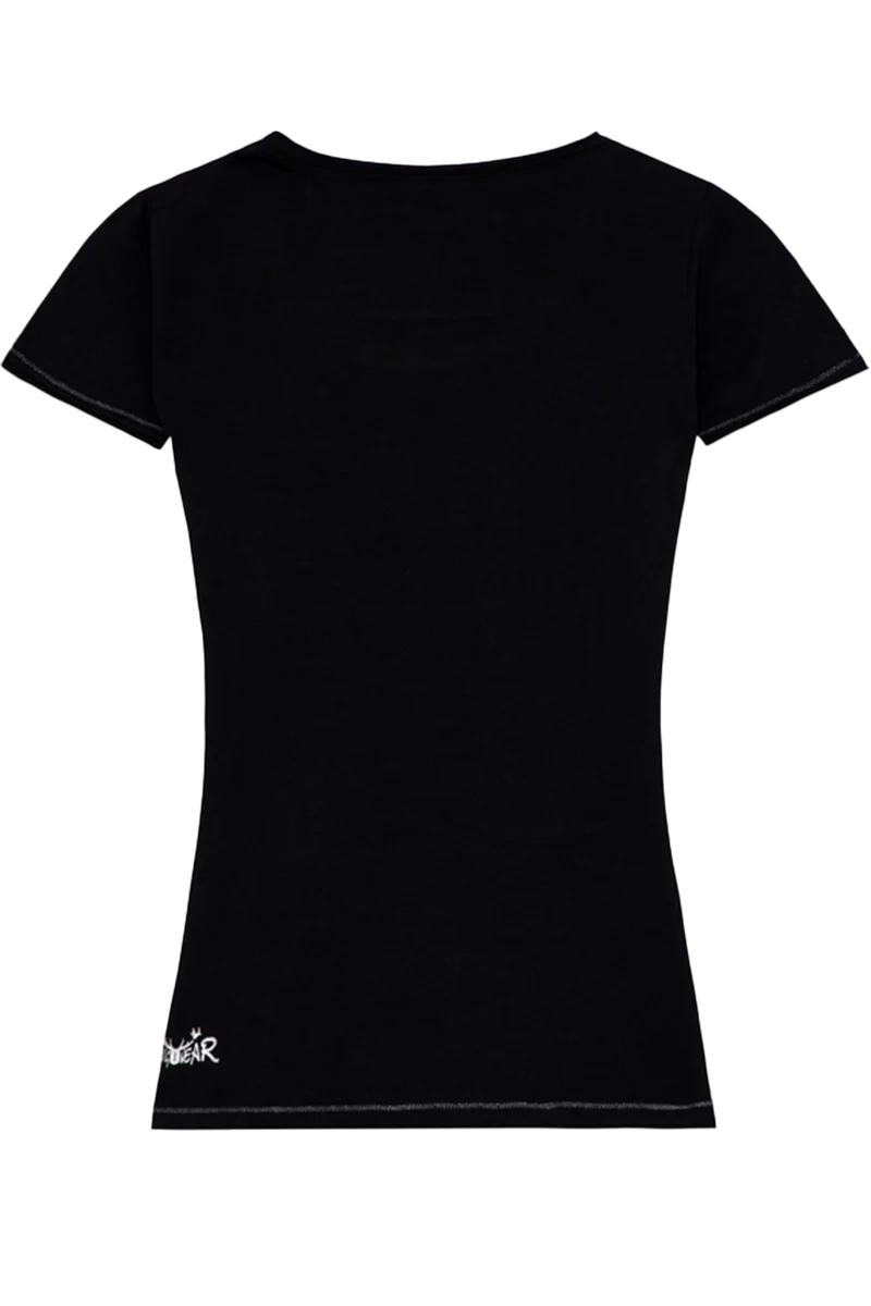 Damen T-Shirt 'Sturkopf' mit Hochlandrind-Druck