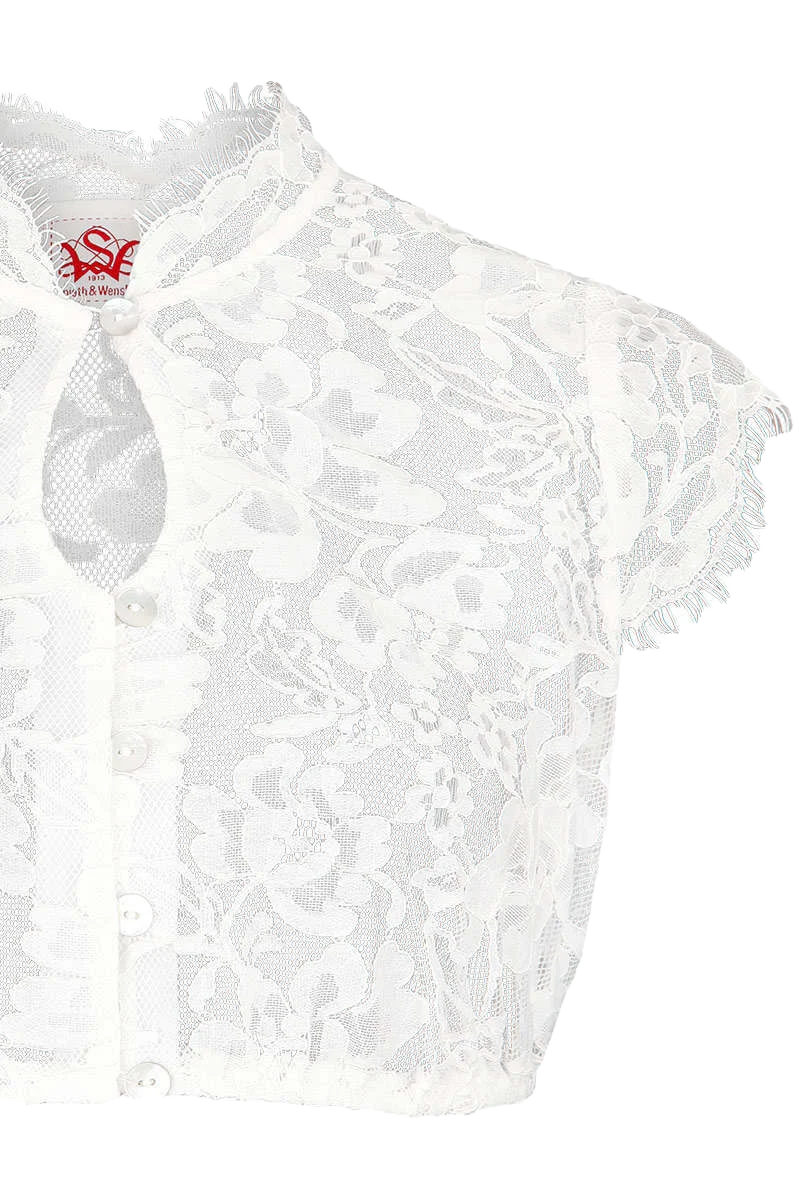 Dirndl Bluse hochgeschlossen Spitze