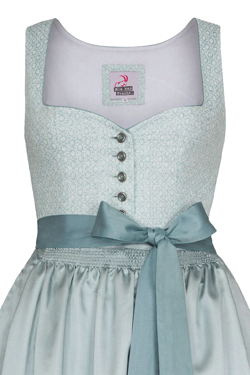 Dirndl lang mit herzförmigem Ausschnitt