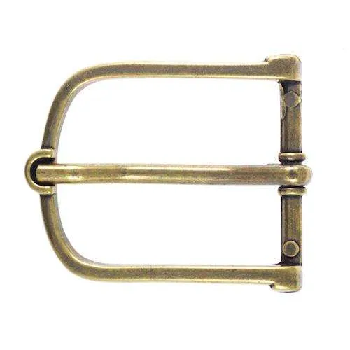 Gürtelschnalle schlank filigran Messingfarben 30 mm – Metallschnalle SM-51
