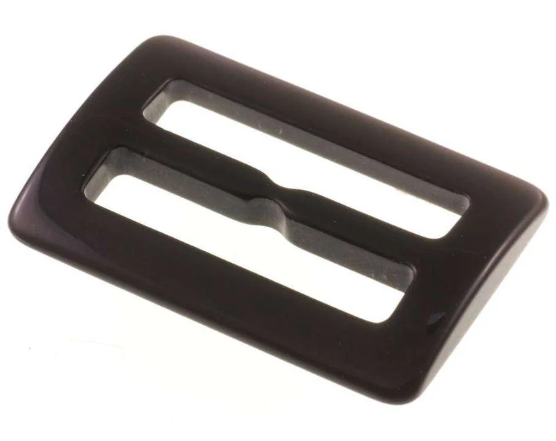 Schiebeschnalle Perlmuttschimmer Schwarz 25 mm – Perlmuttimitatschnalle S-9