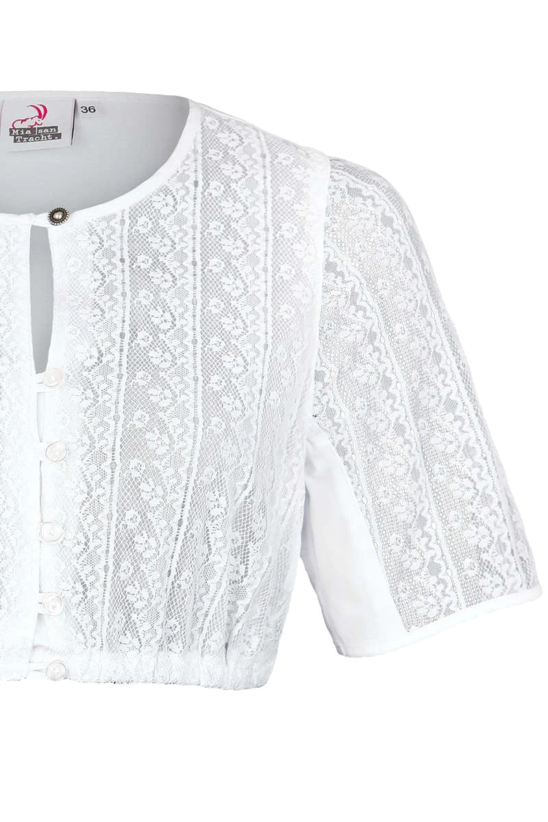 Dirndlbluse hochgeschlossen