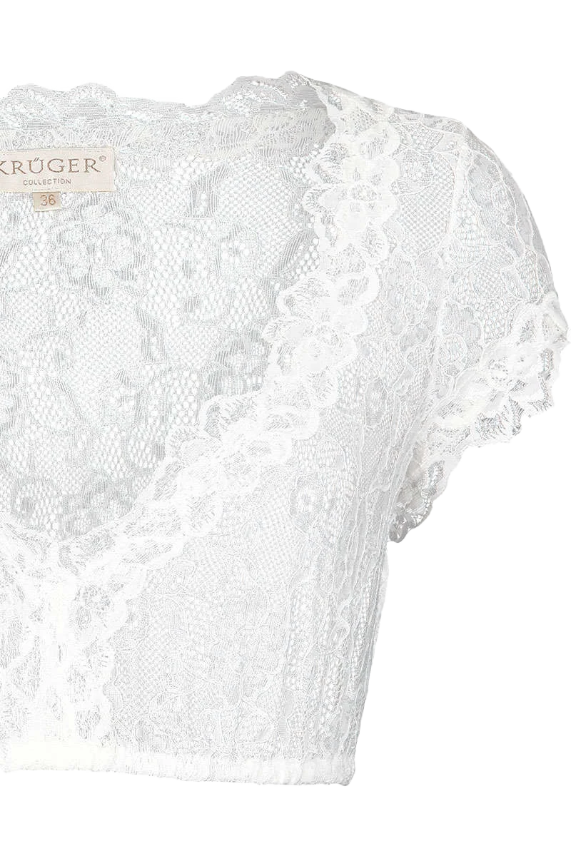 Dirndlbluse aus Spitze kurz