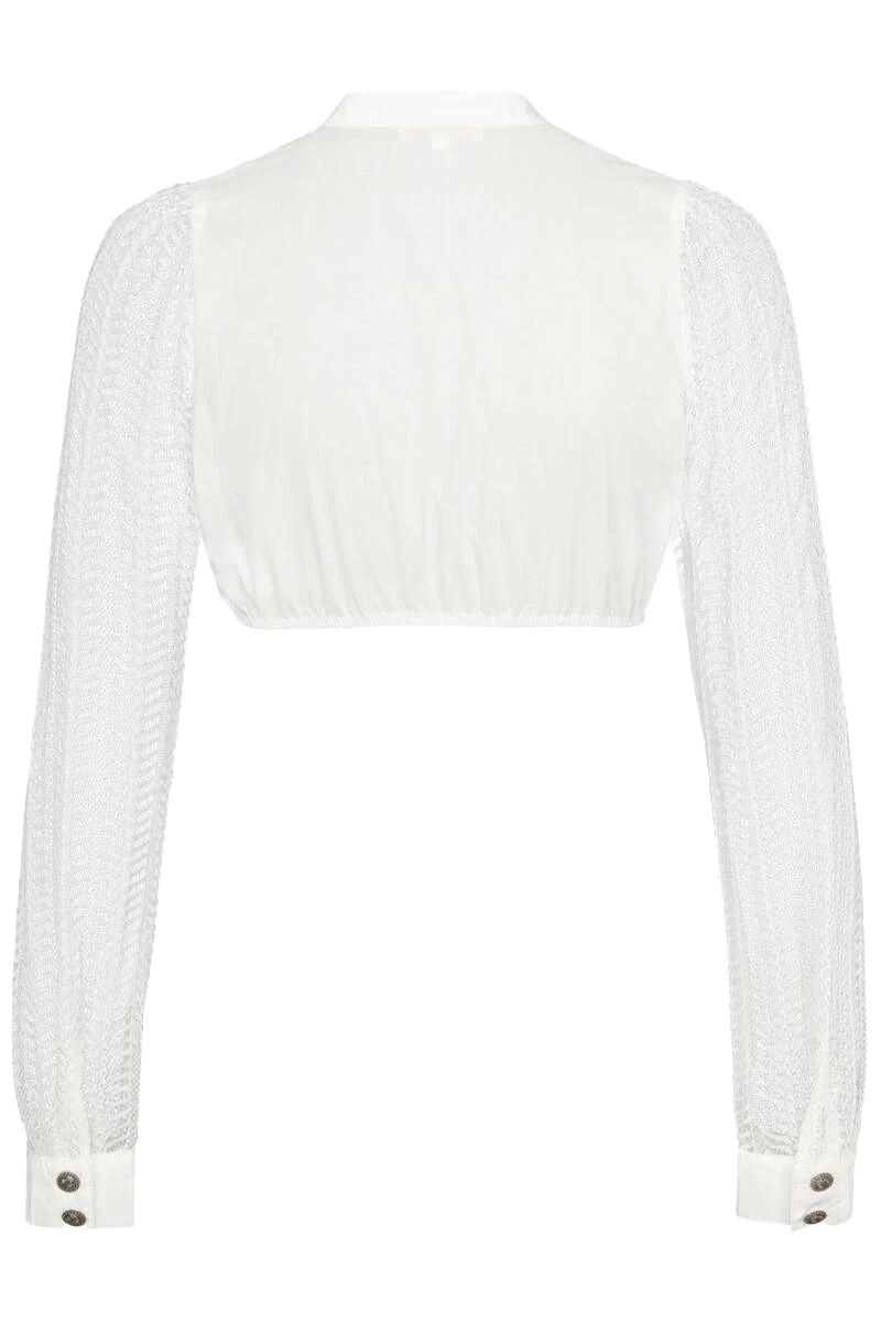 Dirndlbluse aus Spitze langarm