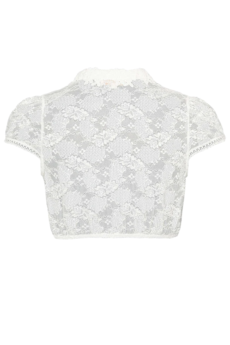 Spitzen Dirndl-Bluse mit Flügelarm